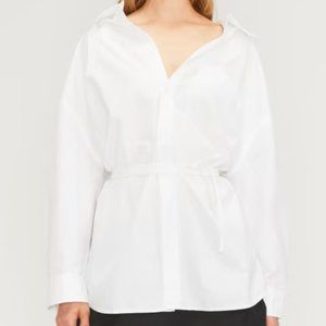 NWT Everlane The Poplin Tie Back Shirt